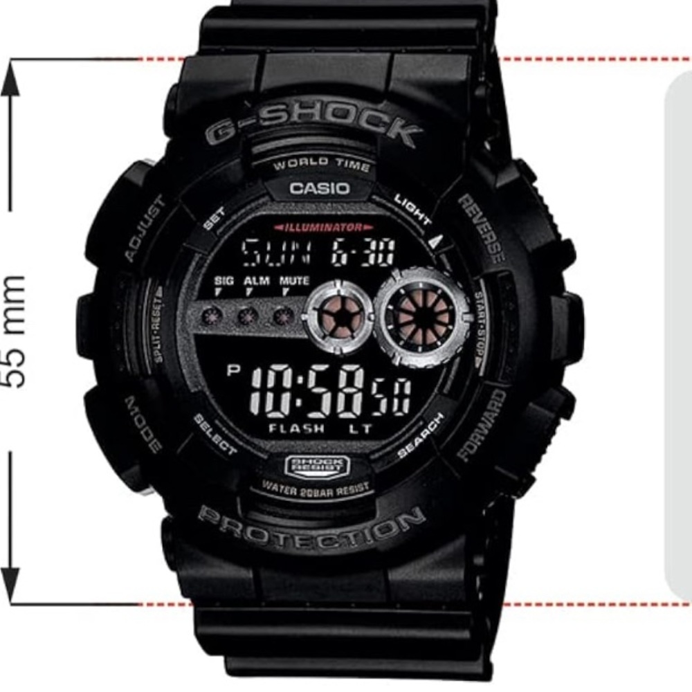 COPY - Casio Men's GD100-1BCR G-Shock Black Multi-Functional Digital Sport Watch